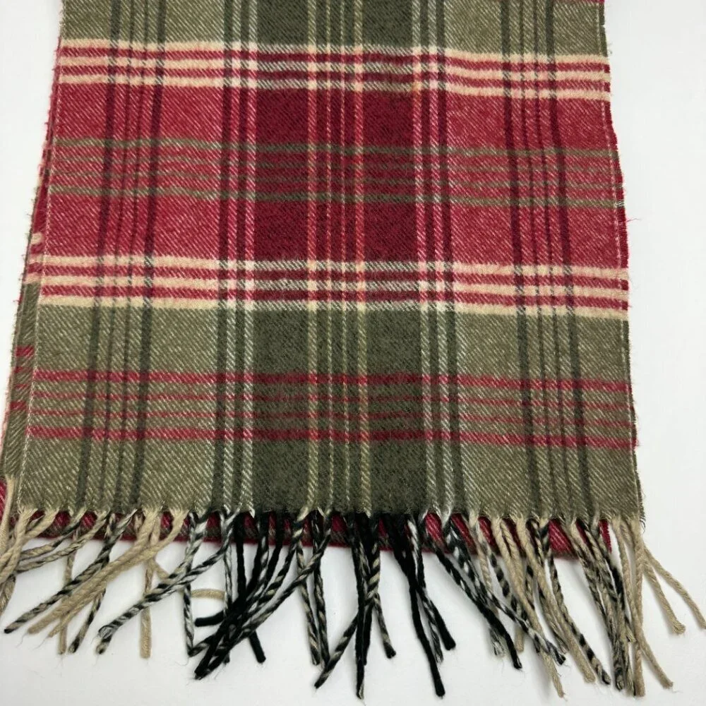 Vintage Christian Dior Plaid Scarf Unisex